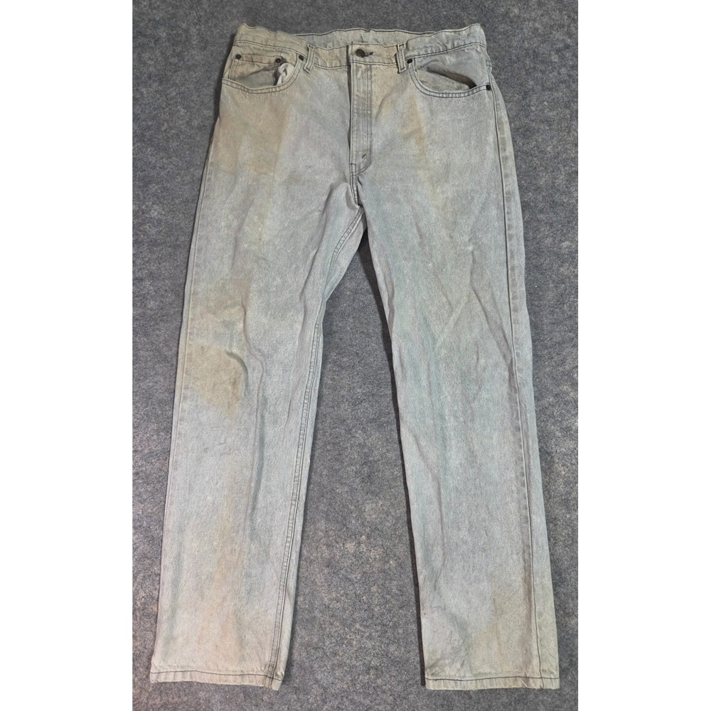 Vintage Levis 505 Mens 38x32 Light Wash Jeans USA Distressed 90s Thrashed 1992